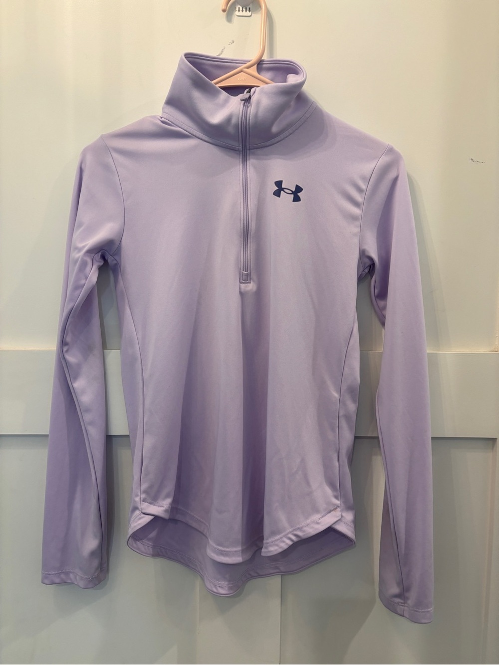 Under Armour Lavender Long-Sleeve Quarter-Zip Pullover